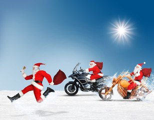 Wettrennen am Weihnachten