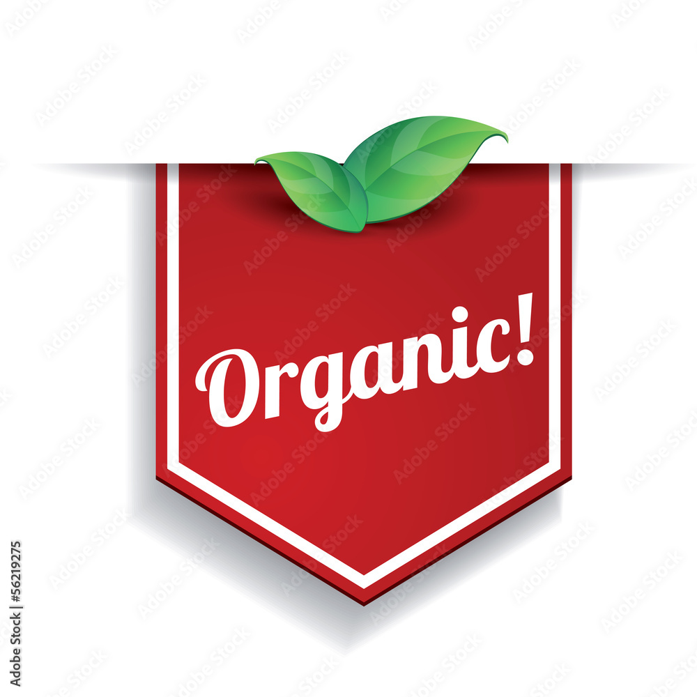 Canvas Prints vector organic label