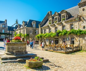 Village en Bretagne, Locronan - obrazy, fototapety, plakaty