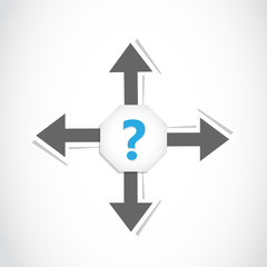 direction decision arrow