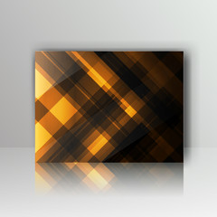 card with abstract geometrical background