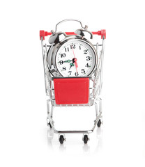 Buying time concept with clock