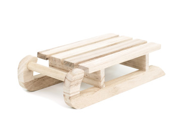 wooden sleigh