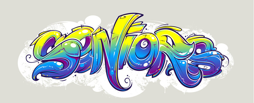 Fototapeta Graffiti lettering