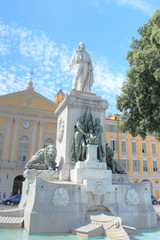 Obraz premium Garibaldi's monument de Nice