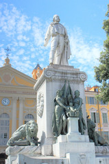 Obraz premium Garibaldi's monument de Nice
