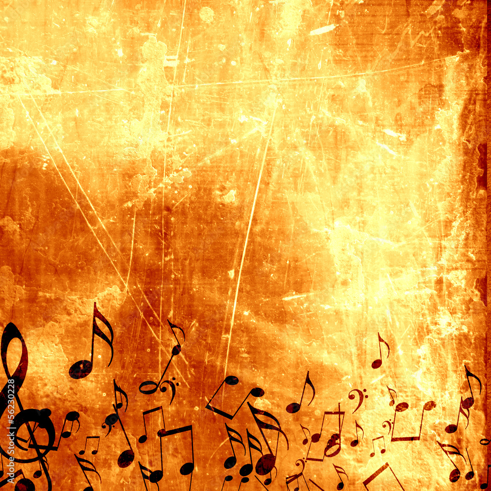 Wall mural music background