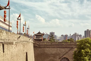 Foto op Canvas Xian - ancient city wall © lapas77