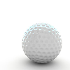 3d Golf ball isolated