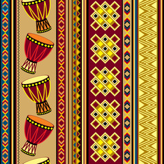 vector background with african drum