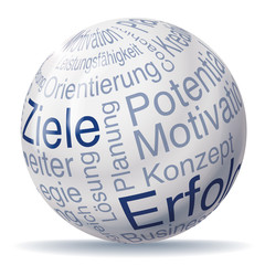 Kugel Ziele und Erfolg