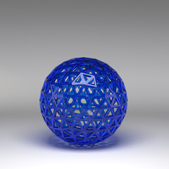 3d illustration basic geometric shapes