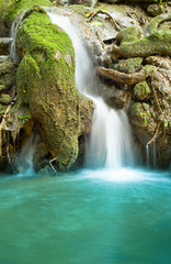 small waterfall in forest south of Thailand