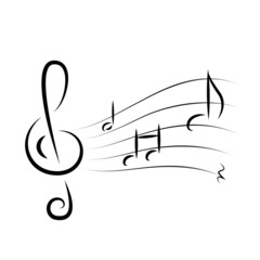 Musik Noten Notenschlüssel