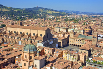 view of piazza maggiore - bologna