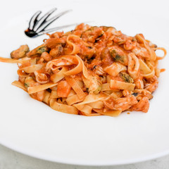 Pasta with Scallops