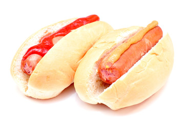 two classic hot dog