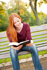 A Woman Studying the Bible