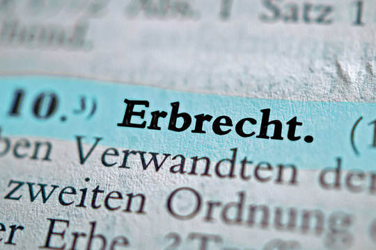 Erbrecht - hellblau