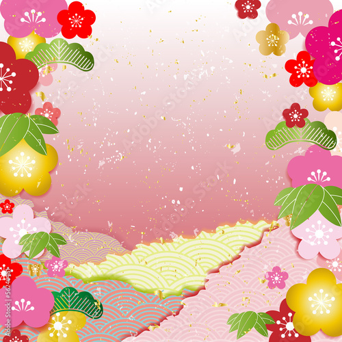正月 松竹梅 和紙 日本 Wall Mural Wallpaper Murals ニコ 正月 松竹梅 和紙 日本 Wall Mural Wallpaper Murals ニコ