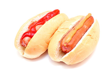 two classic hot dog