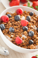 muesli with berries