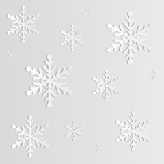 Naklejka na ściany i meble Snowflake background