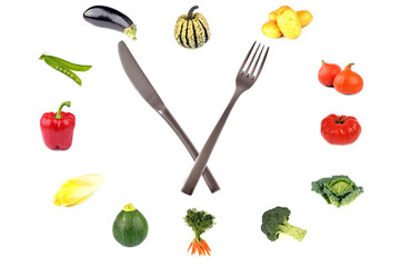 L'horloge des légumes