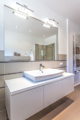 Bright space - modern ladies room
