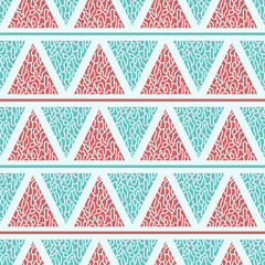 Seamless geometric pattern with triangles