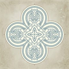 Abstract vector floral and ornamental item background