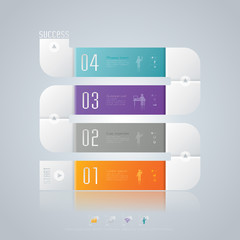 Infographics vector design template.