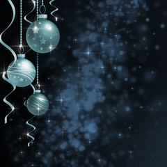 Christmas background with balls