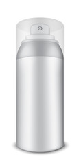 Blank aluminum spray can