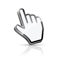 3d vector hand cursor