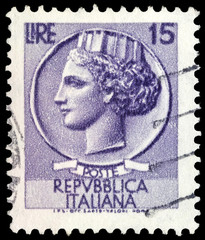 Italian post stamp