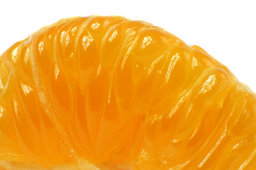 orange slice peeled, closeup