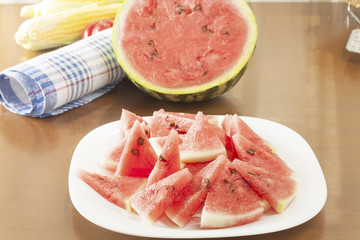 Fresh sliced ​​watermelon
