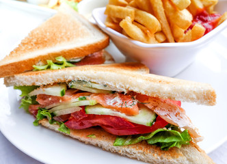 Sandwich with chicken