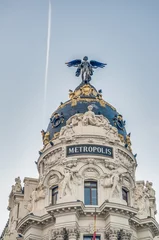 Poster Metropolis building at Madrid, Spain © Anibal Trejo