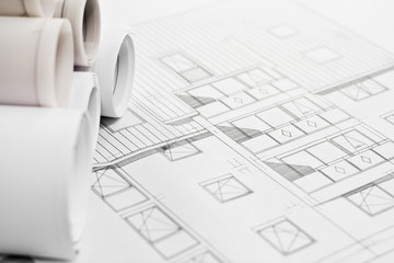 building a house-blueprints