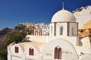 Kathedrale auf der Insel Santorin