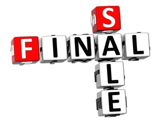 3D Final Sale Crossword