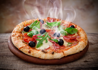 Delicious italian pizza