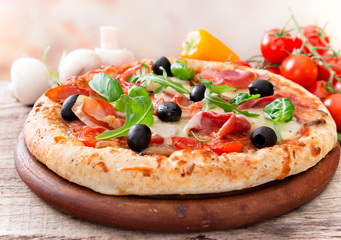 Delicious italian pizza