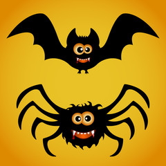 Bat and spider