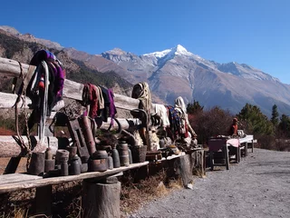 Outdoor-Kissen Nepal Himalaya-Gebirge © mintchocchip