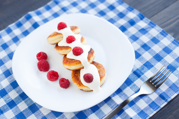 Delicious homemade cheese pancakes