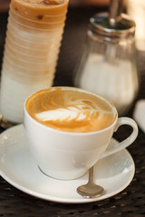 cappuccino on the table