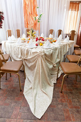 Wedding table setting